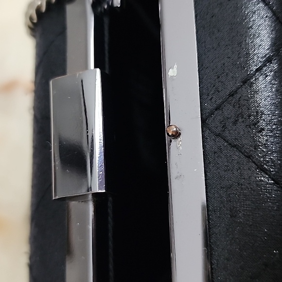 Sasha Vintage Metal Clutch Bag/ Forever21 Quilted Faux Leather Box Clutch - Picture 13 of 16